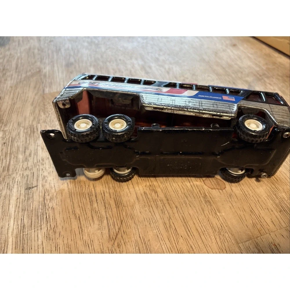 Buddy L Greyhound Bus 4950 Americruiser Tin Made in Japan 1979 Vintage Toy